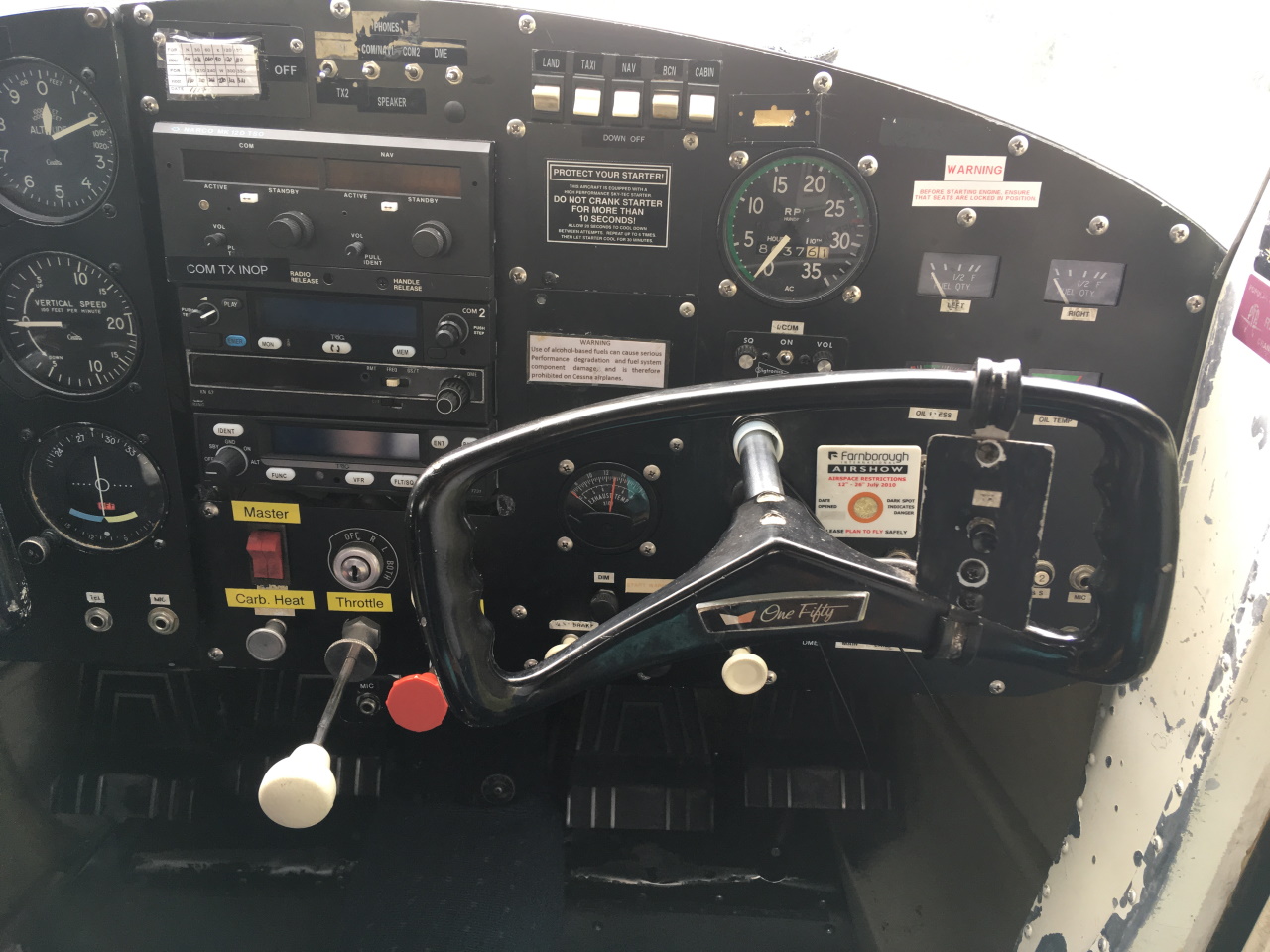 G-ASYP instrument panel right
